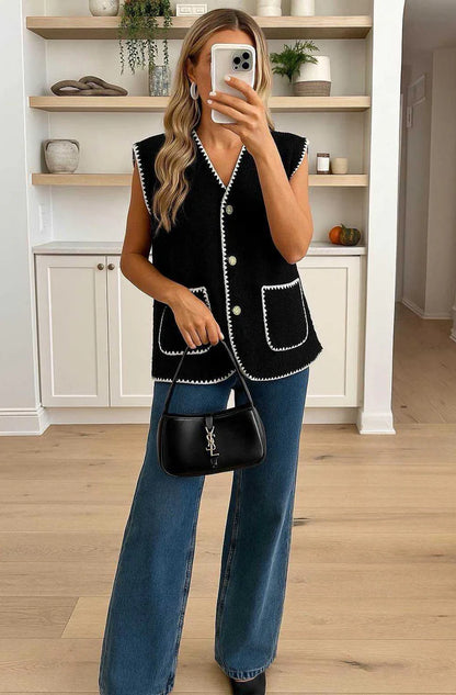 ‘Dottie’ Sleeveless Gilet