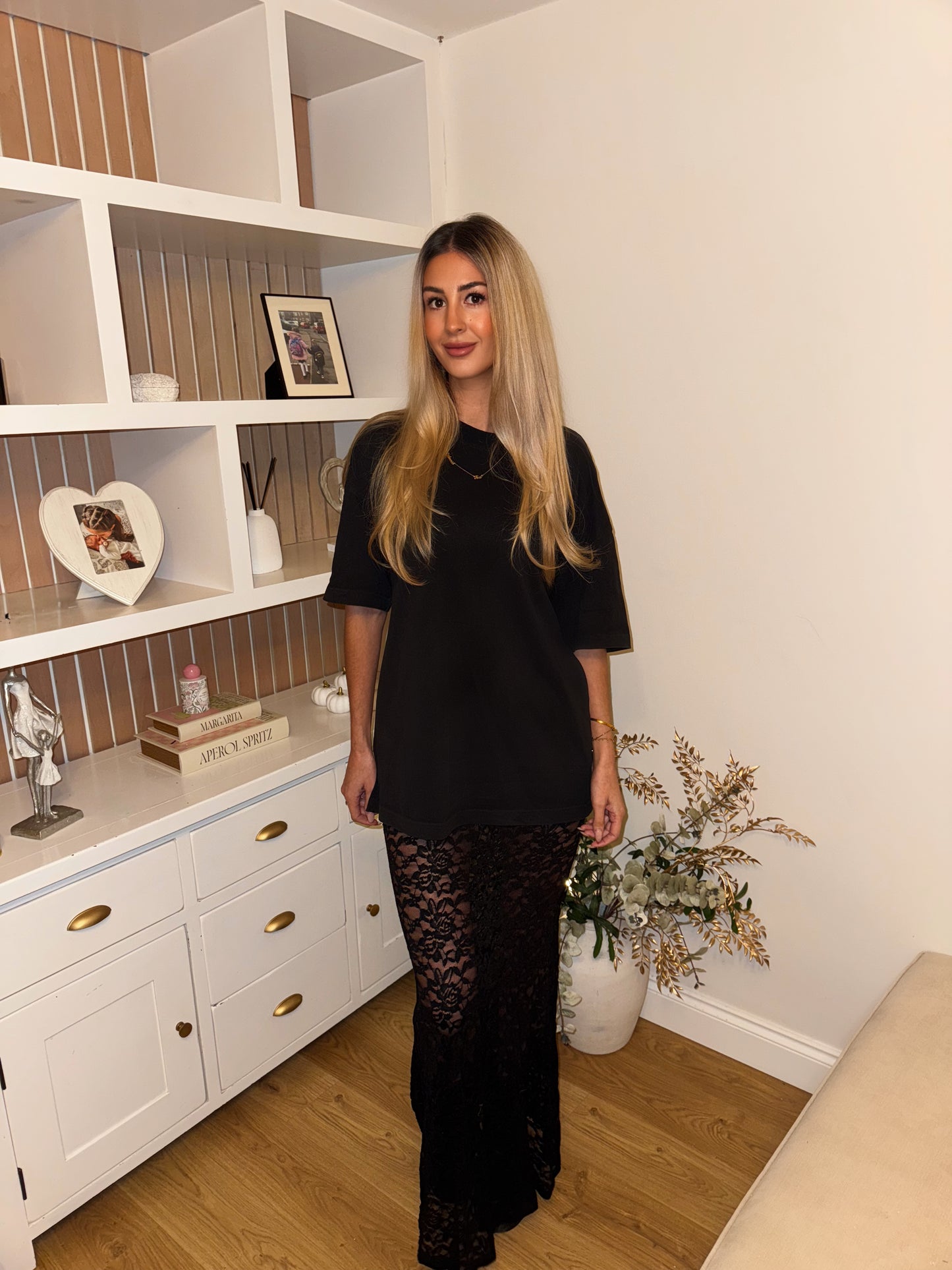 ‘Chloe’ Black Lace Skirt